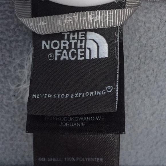 The North Face Fleece 1/4 Zip Glacier Pullover Baselayer Grey, XS - Picture 5 of 7